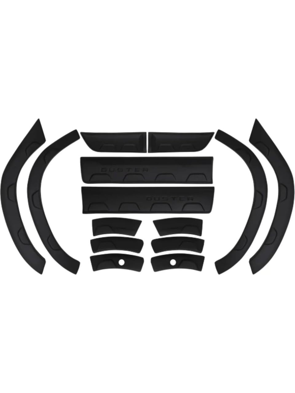 12-Piece Full Body Kit for Dacia Duster MK2 (2018-2023) - Wheel Arch Trims & Side Door Protectors