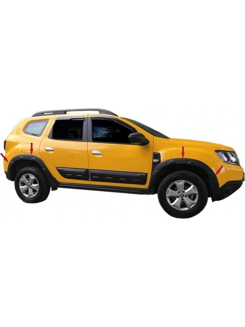 For Dacia Duster MK2 Wheel Arch Trim / Fender Flares (8-Piece Set) 2018–2023