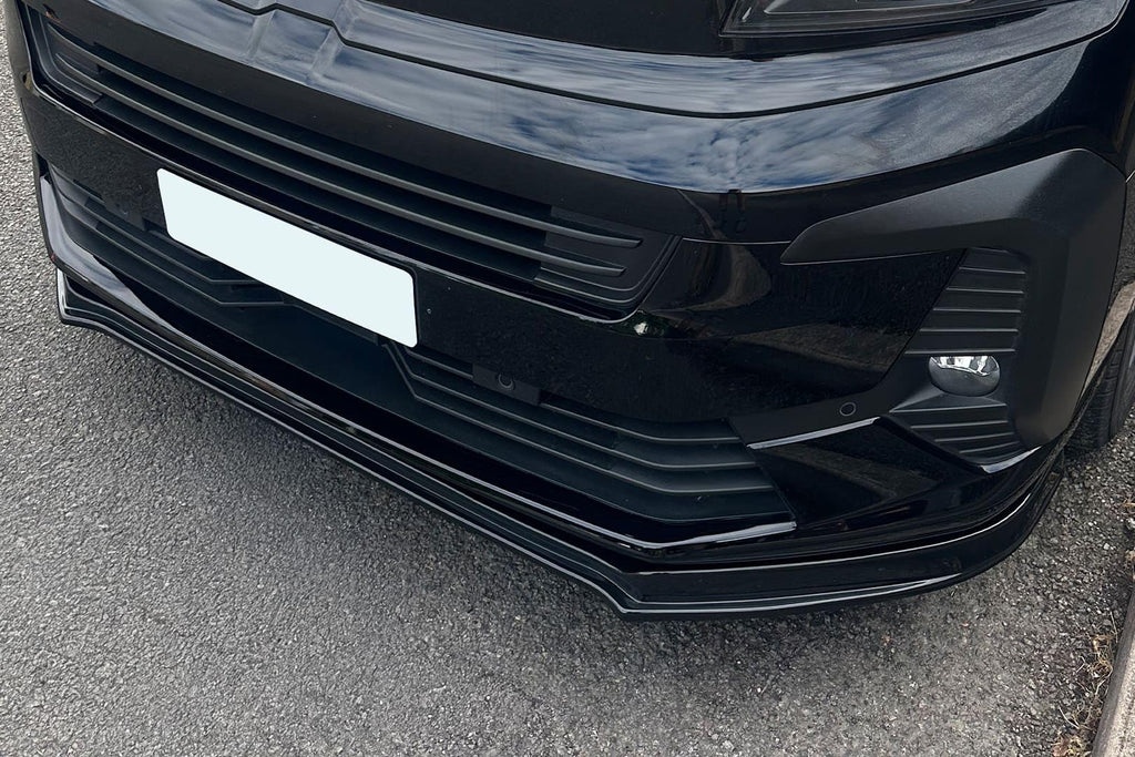 Front Bumper Splitter Compatible with Vauxhall Vivaro (2019 Onwards)