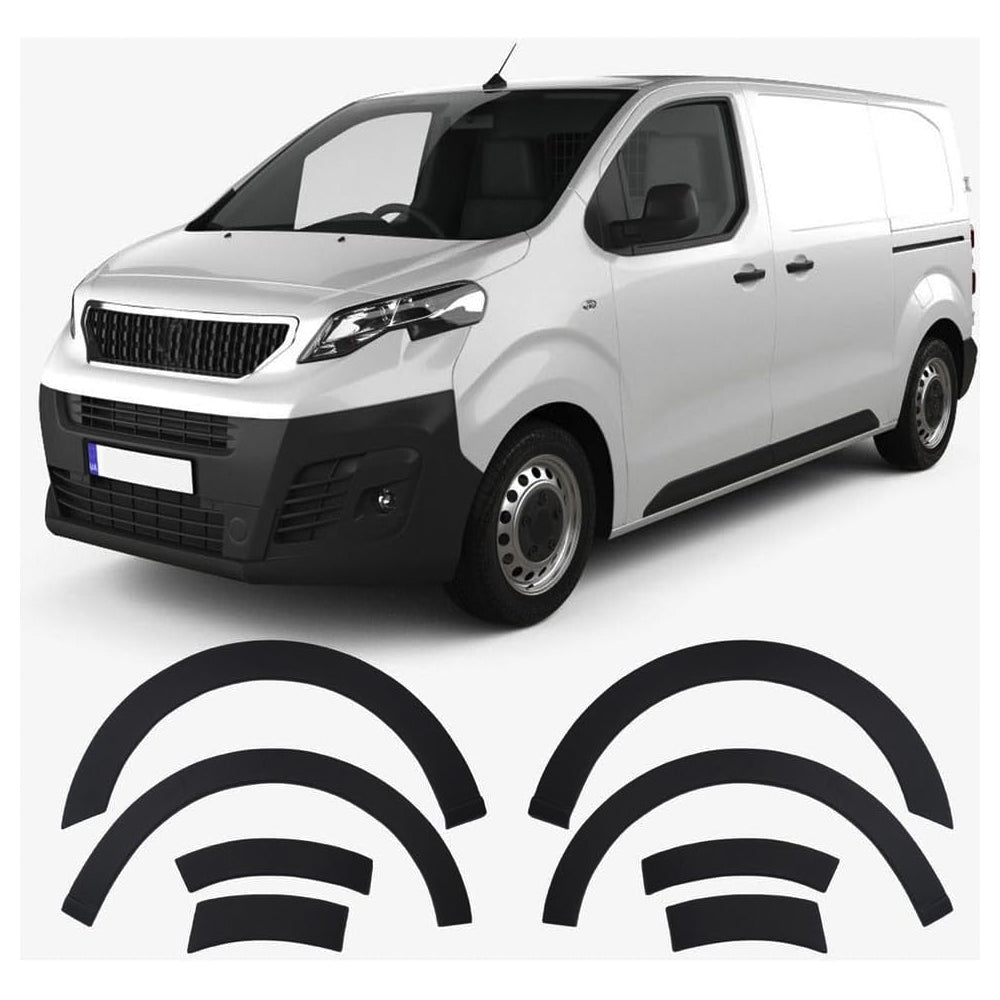 8-Piece Wheel Arch Trims Set - Compatible with Citroen Dispatch MK3 (2016 Onwards)