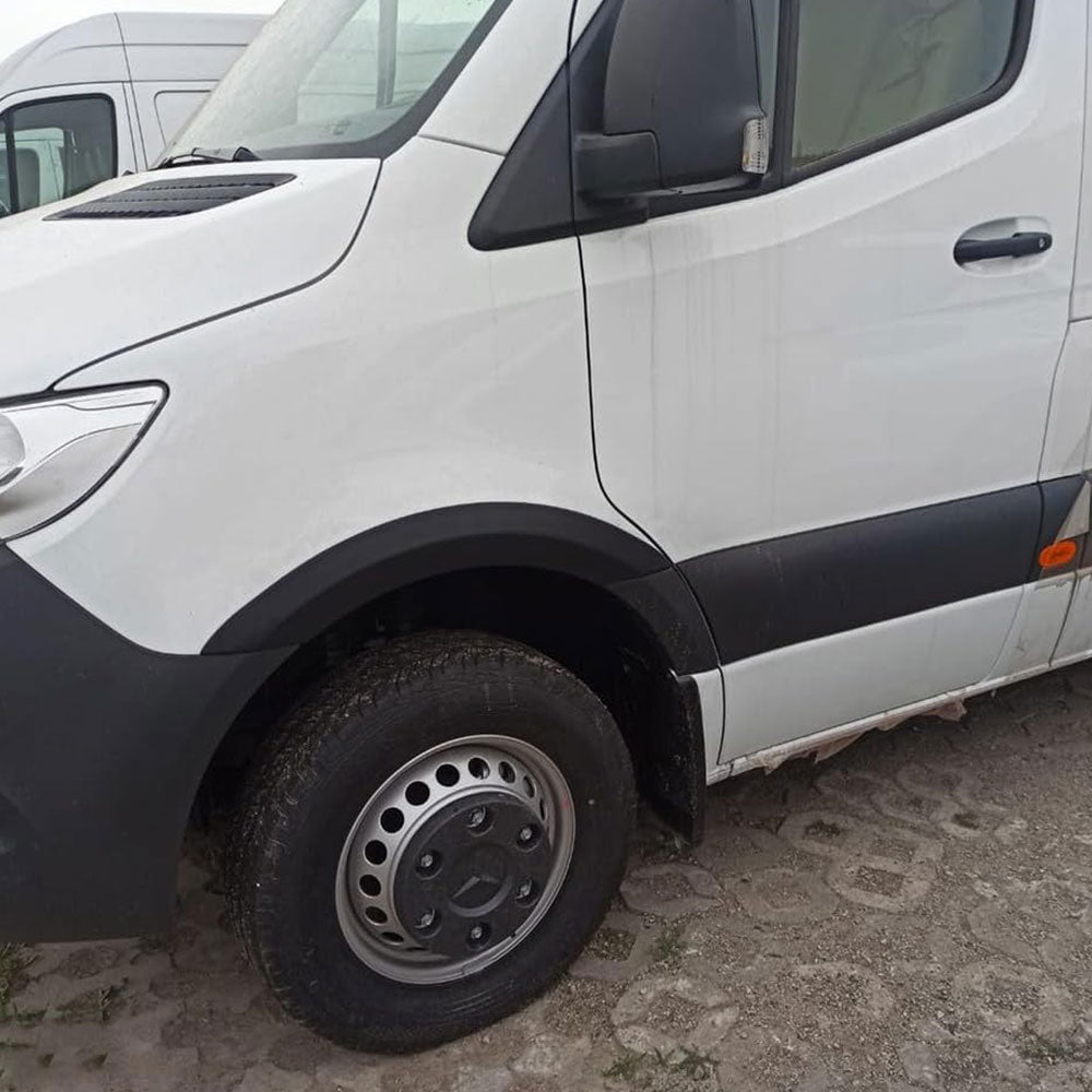 Wheel Arch Trims Set For Mercedes-Benz Sprinter W907 (2018-2024) - 4 Pcs Matte Black ABS Fender Flares