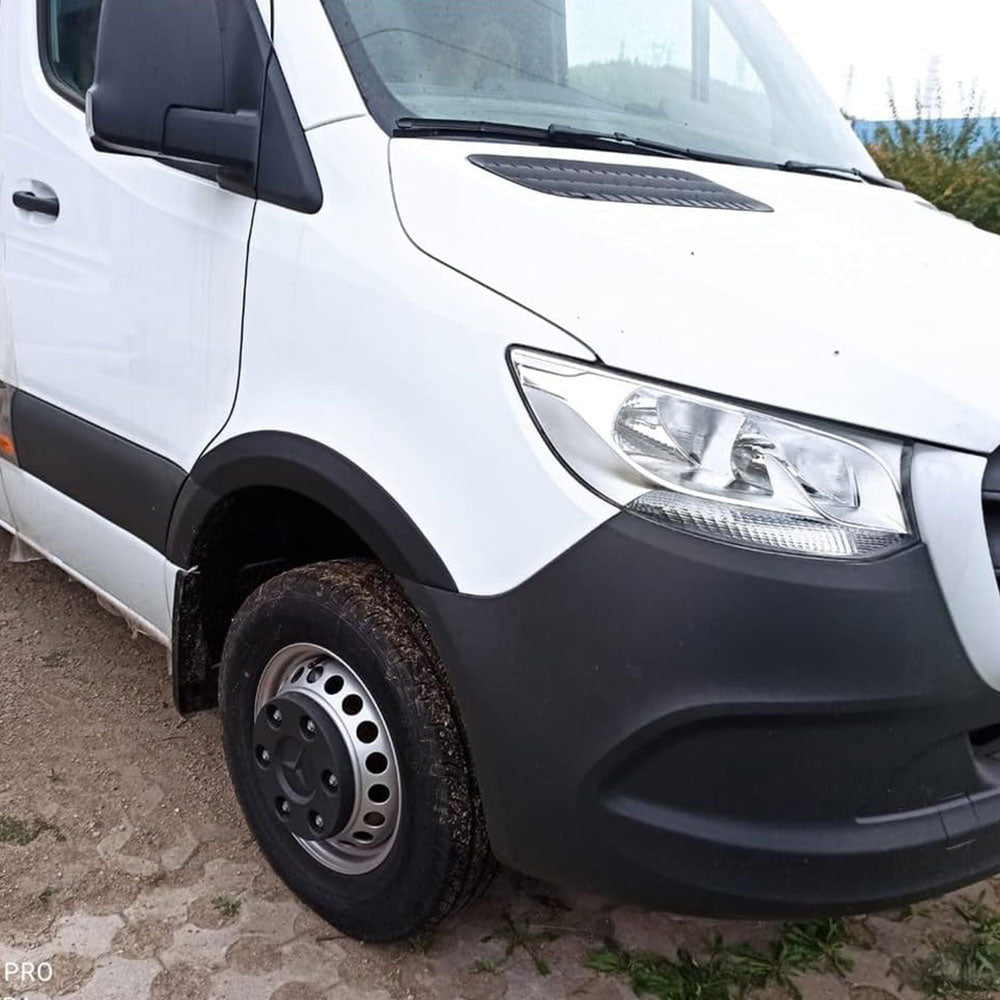 Wheel Arch Trims Set For Mercedes-Benz Sprinter W907 (2018-2024) - 4 Pcs Matte Black ABS Fender Flares