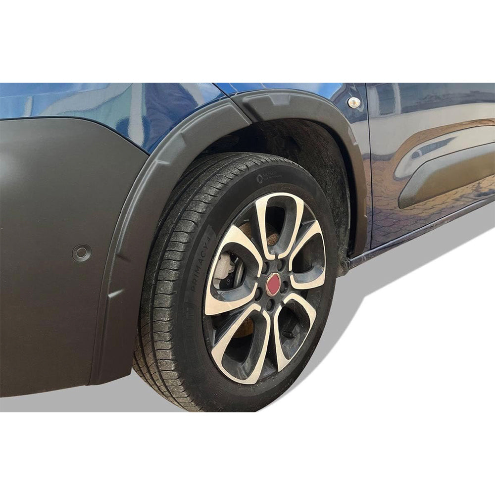 Wheel Arch Trims Set - Compatible with Fiat Doblo (2024 Onwards - New Shape) 8-Piece