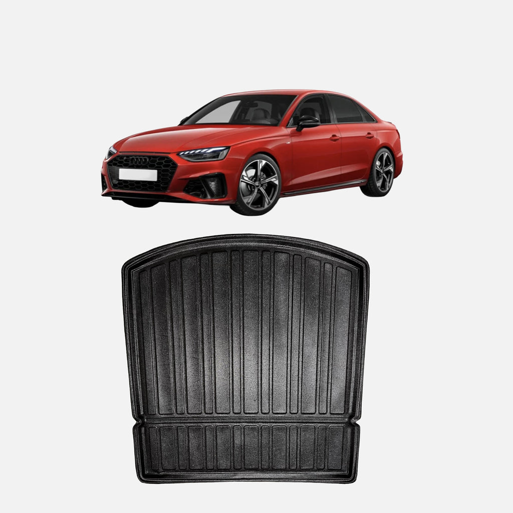 Audi A4 B9 Saloon (2016+) Custom Fit Boot Liner - Premium Waterproof TPE Trunk Mat with Raised Edges