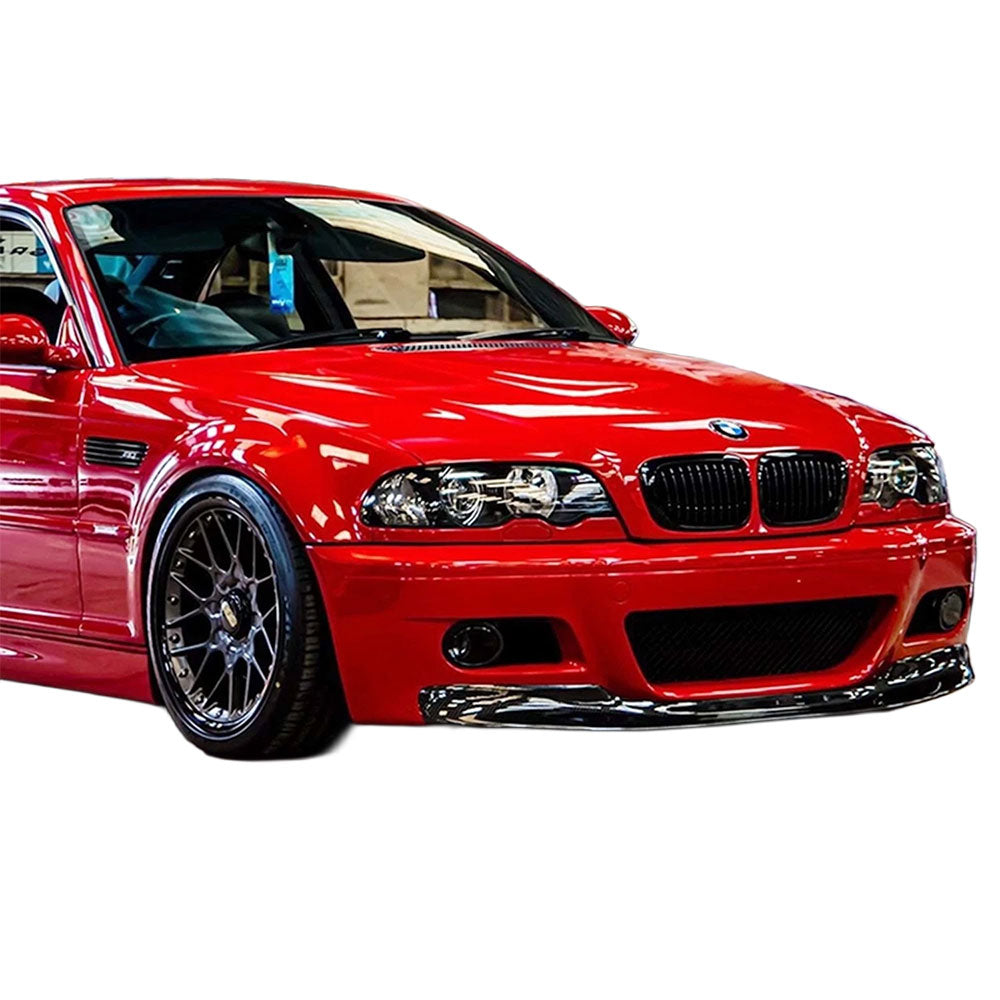 Bmw 3 Series E46 CSL Front Lip Spoiler M3 Bumper Splitter Best Fit Csl Spoiler