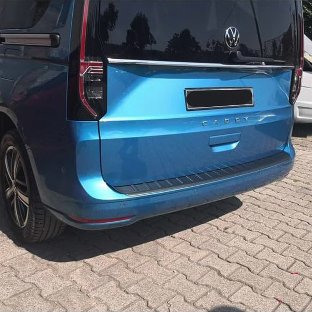 Matte Black Rear Bumper Protector - Compatible with VW Caddy MK5 (2021+ New Shape)